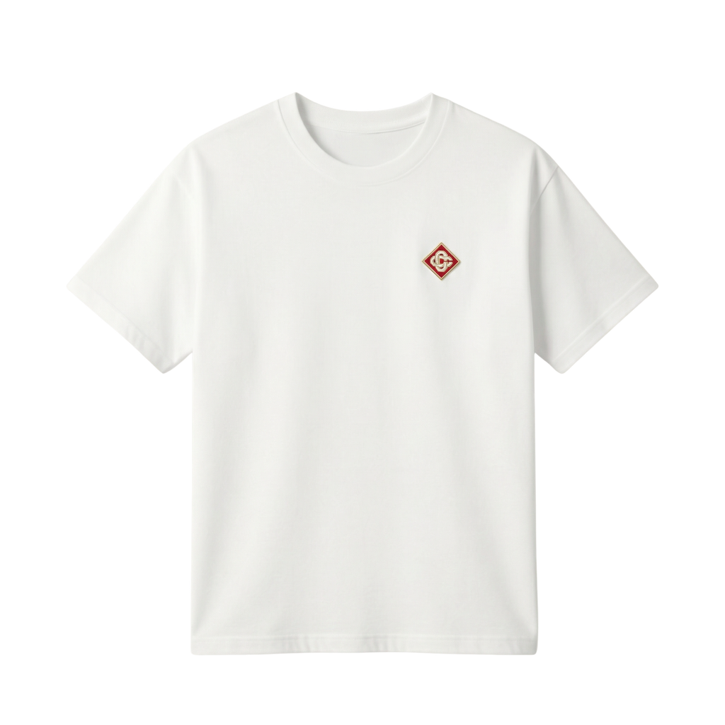Casablanca White Diamond Logo Tee