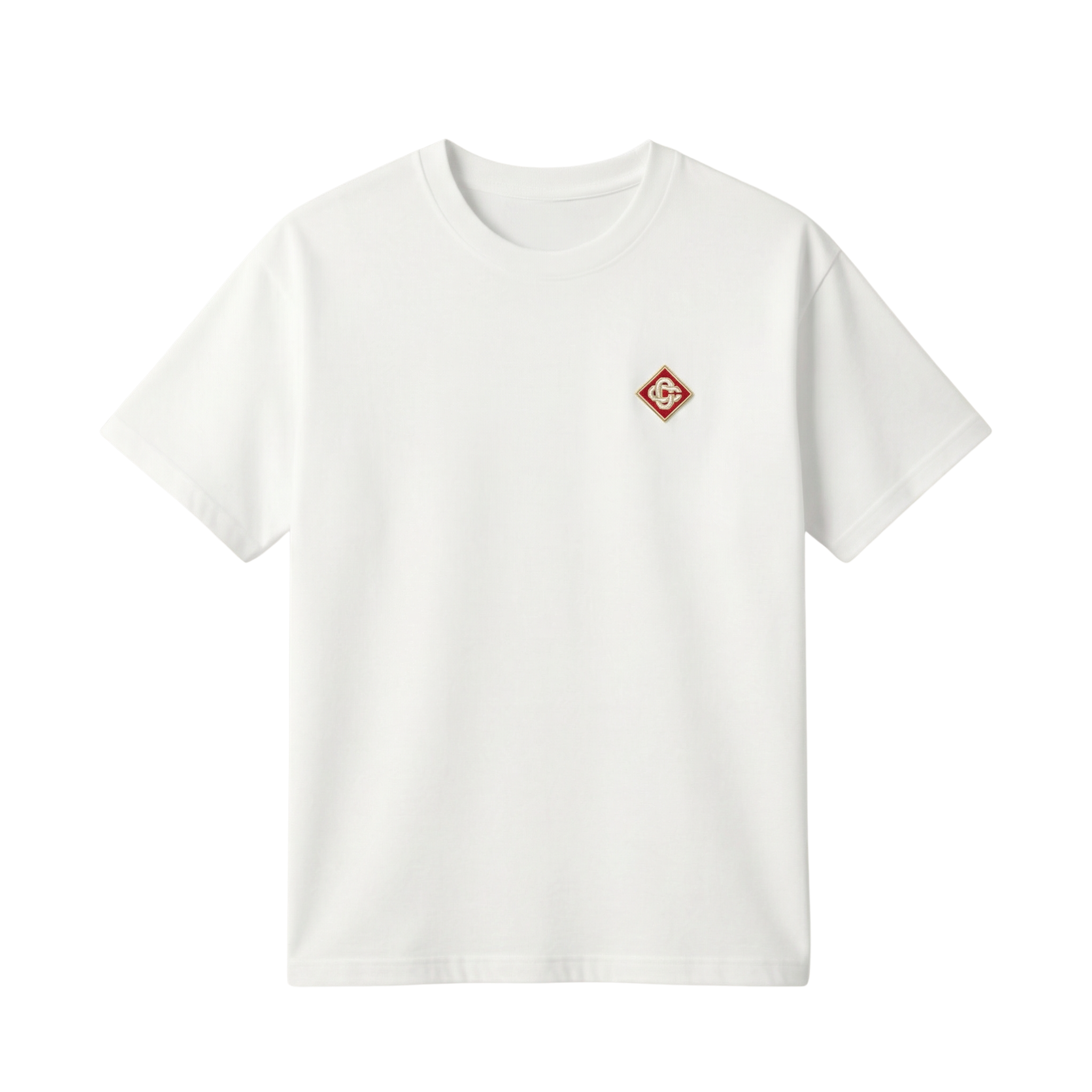 Casablanca White Diamond Logo Tee