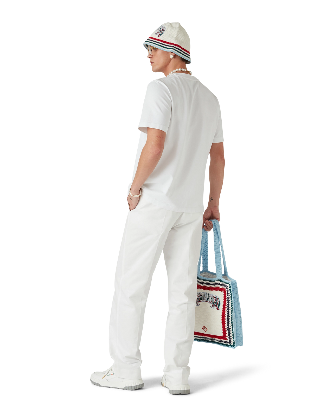 Casablanca White Diamond Logo Tee